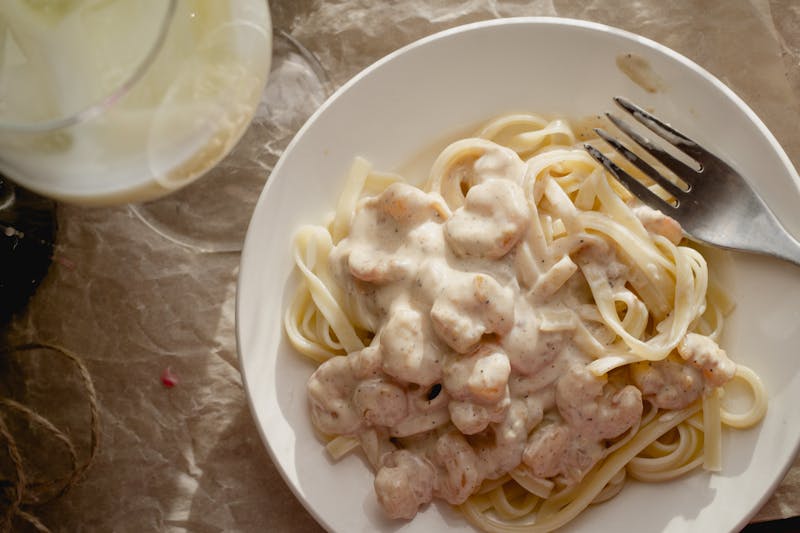 Fettuccine alfredo creamy pasta